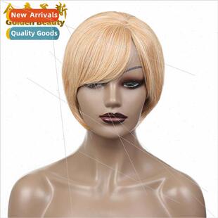 Cathy Hand-Weaved Short Bobble Head Chemical Fiber Wig Women