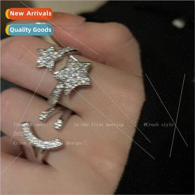Love Sense Crossover Zirconia Ring Female Ins che Index Fing