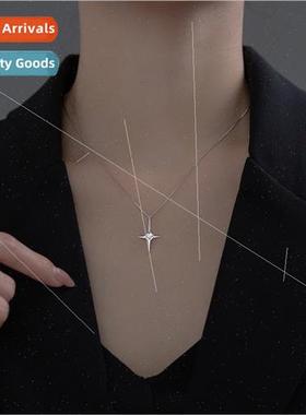 Funky Cross Diamond Encrusted Quadrangle Necklace Hip Hop Me