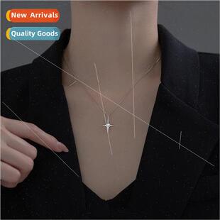 Funky Cross Diamond Encrusted Quadrangle Necklace Hip Hop Me
