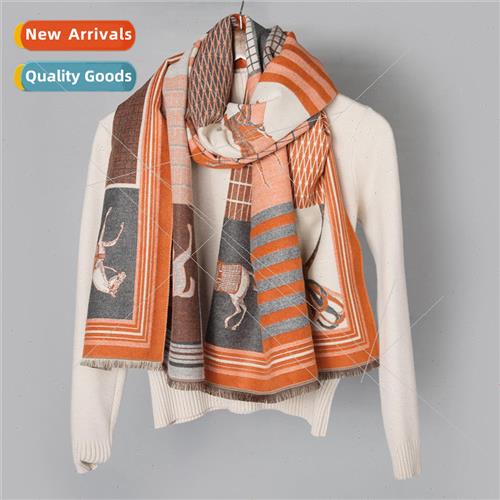 2023 winter new women scarf Japan Korea sweet anti-cold warm