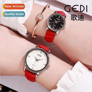 Diamonds couple belt wrist watch simple Brish watch female t