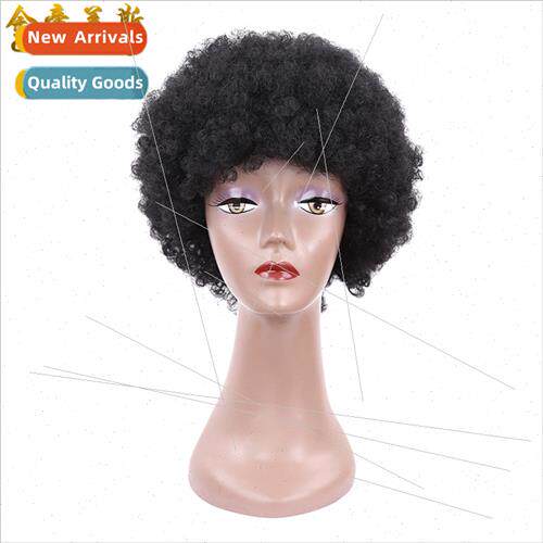 wig african short curly hair caterpillar wig set exploding h