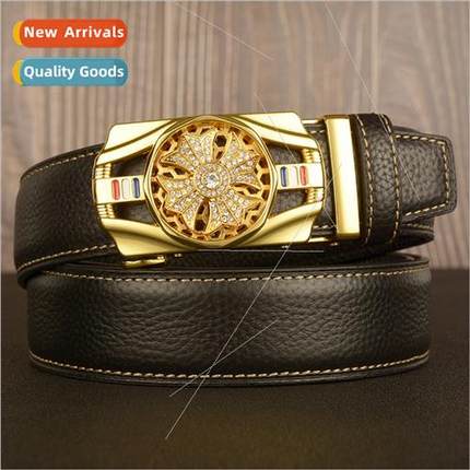 Timeless men automatic buckle belt fashion casual trouser be