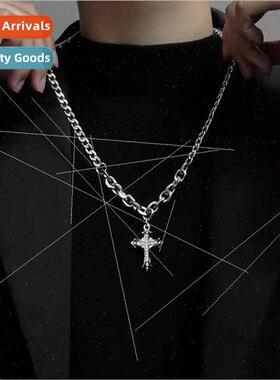 Cross Necklace Men  Cool che Women Sweater Chain ins Hip Hop