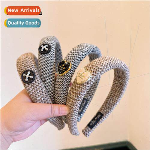 retro ins wind high skull top versatile hair card headband h