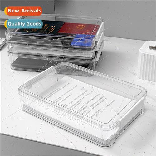 Desktop dustproof document organizer box A4 document data or