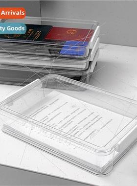 Desktop dustproof document organizer box A4 document data or