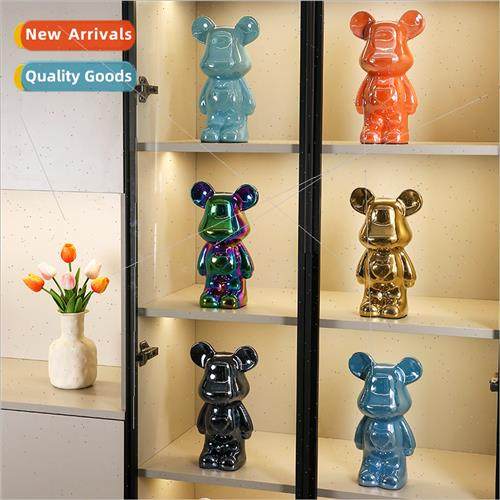 Modern miniature violent bear ornaments bedroom desk TV cabi