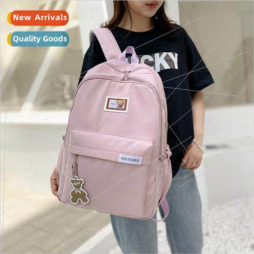 Schoolbag female secondary school students large capacy back