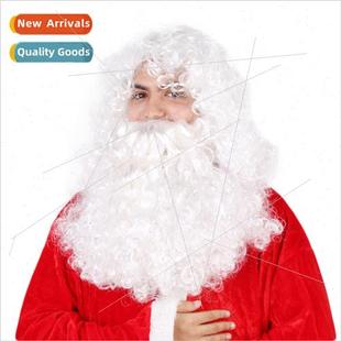 Santa Claus Beard Long Europe Curly Wig Whe Holiday