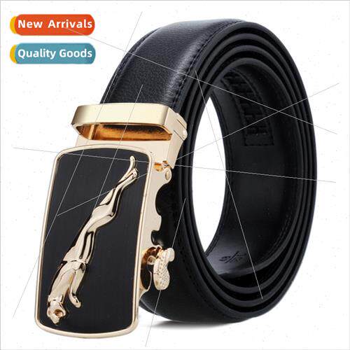 Men Leather Belt Business Men Double ded Two Layer Cowhide B