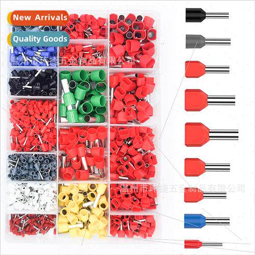 1200pcs Insulated Crimp Wire Terminals VE TE ngle Wire Ferru