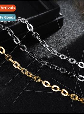 Fashion Popular mple ngle Buckle Iron Chain Gold Necklace Me