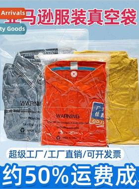 Warning zipper bag garment packaging bag transparent storage