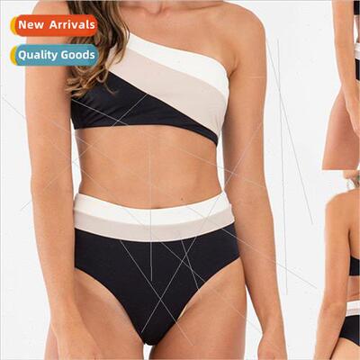 23 new swimsu bikini patchwork color tie womens separates co