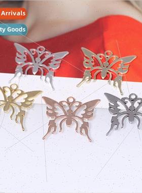 18K gold clad color preservation handmade material butterfly