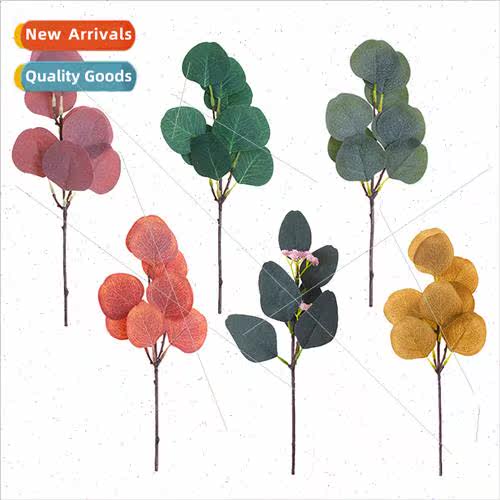 Multi-color fake leaves beauty leaves apple round leaves euc