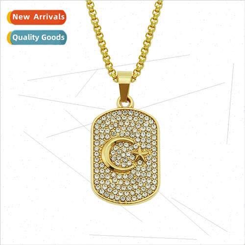 Jewellery Diamonds Geometric Pendant Fashion Men Set Necklac