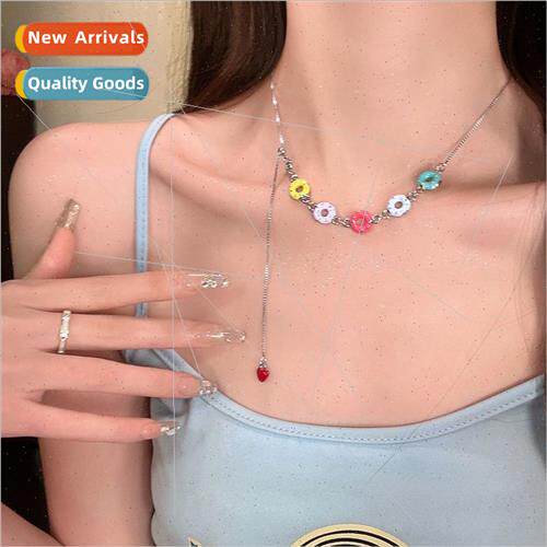 Colorful Circle Necklace Women Summer che Necklace Hundred R