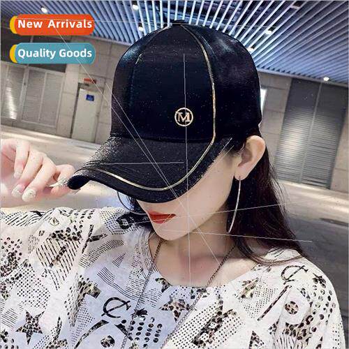 Rhinestone decorated hat female summer sun hat duck tongue c