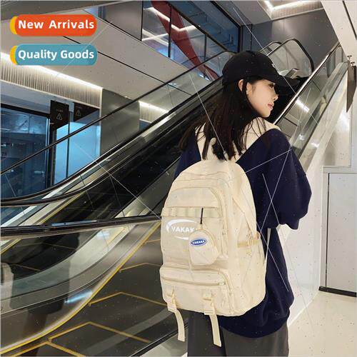 new ins large-capacy junior schoolbag simple couple travel s