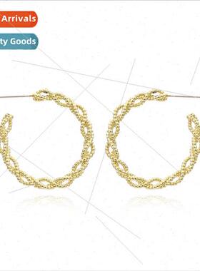 New simple alloy earrings temperament women wild encircling