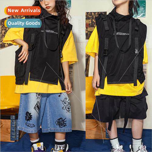 Set dance children tide clothing hip hop function vest small