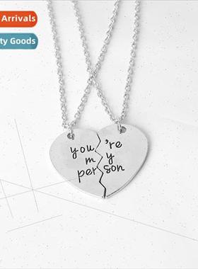Accessories Engraved You Are My Person Couple Necklace