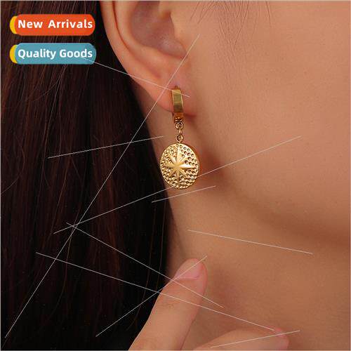 Europe fashion simple retro stainless steel plated real gold