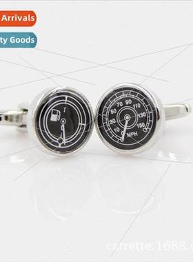 Speedometer Fuel Gauge Shape Cufflinks Men French Shirt Cuff