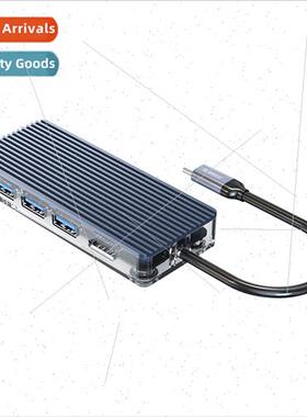 WB-8PType-C eight-in-one transparent docking station thunder