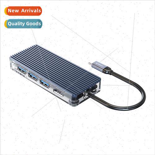 WB-8PType-C eight-in-one transparent docking station thunder