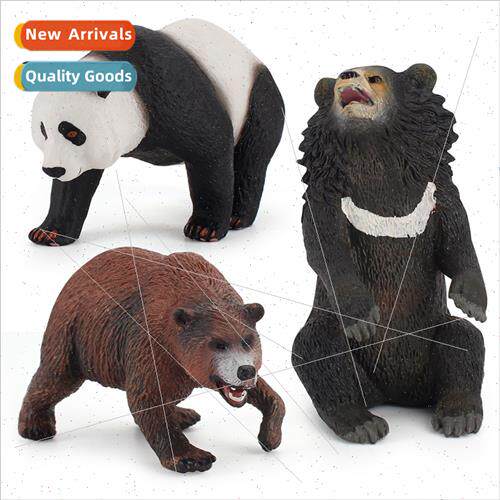 Children large giant panda model wildlife solid static ornam