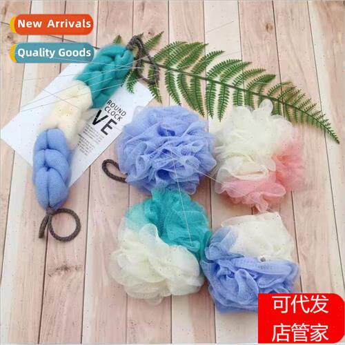 Large Two Color Bath Balls Foaming Mesh Shower Bath Balls Ba