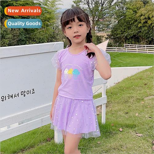 Girls Swimsu Spl Middle Child 3-9 Years Old Girls Cute Skirt