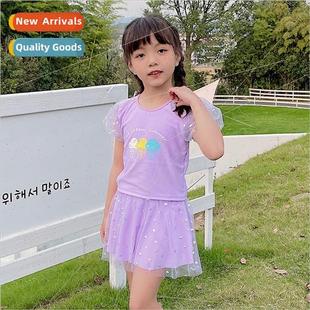 Skirt Spl Cute Old Years Child Middle Swimsu Girls