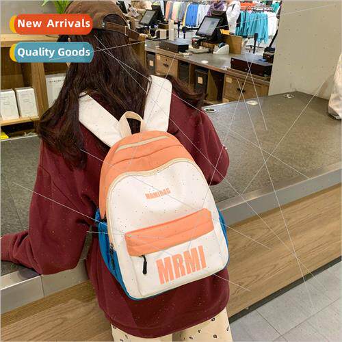 Men women students backpack campus junior schoolbag color co