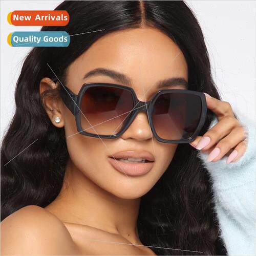 New nd fashion sunglasses Korean men women large frame sungl