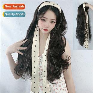 wig female long Flowing chemical hair curly band