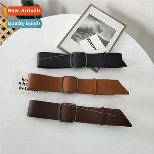 Waistband Gun Black Women Wide free Buckle Waistb Hole