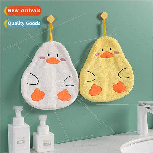 Cartoon hand towel can be hung children towel kchen coral ve