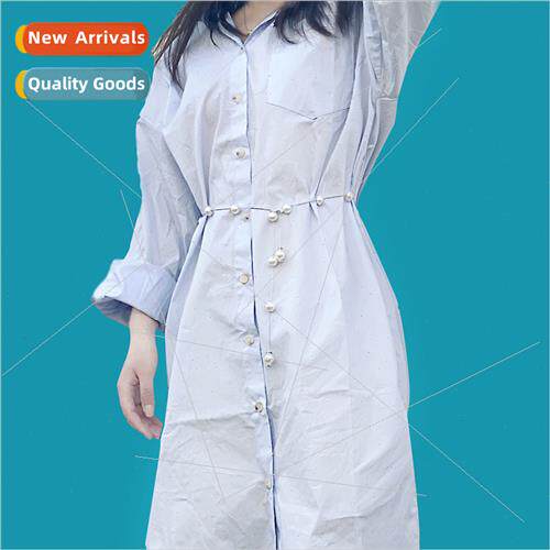 Pearl metal waist chain women fashion incense wind simple ve