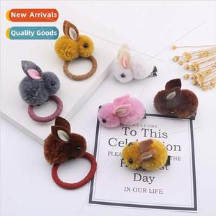 cartoon band girl heart cute Ins Korean leather rabb simple