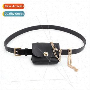 Europe Retro Fashion Hundred Leopard Women Waist Bag Chain B