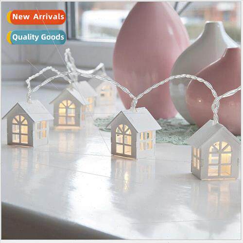 New 10LED small house light string Nordic Christmas decorati