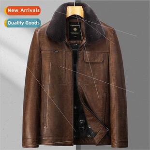 Sheepskin down jacket warm anti cold men winter 2023 new men