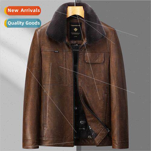 Sheepskin down jacket warm anti cold men winter 2023 new men