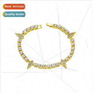 Rap Black Full Hip Diamond Men Hop Bracelet Europe Panther