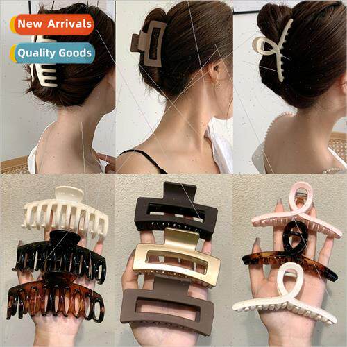 mple geometric shark clip hair clip Korea ins bath large bac